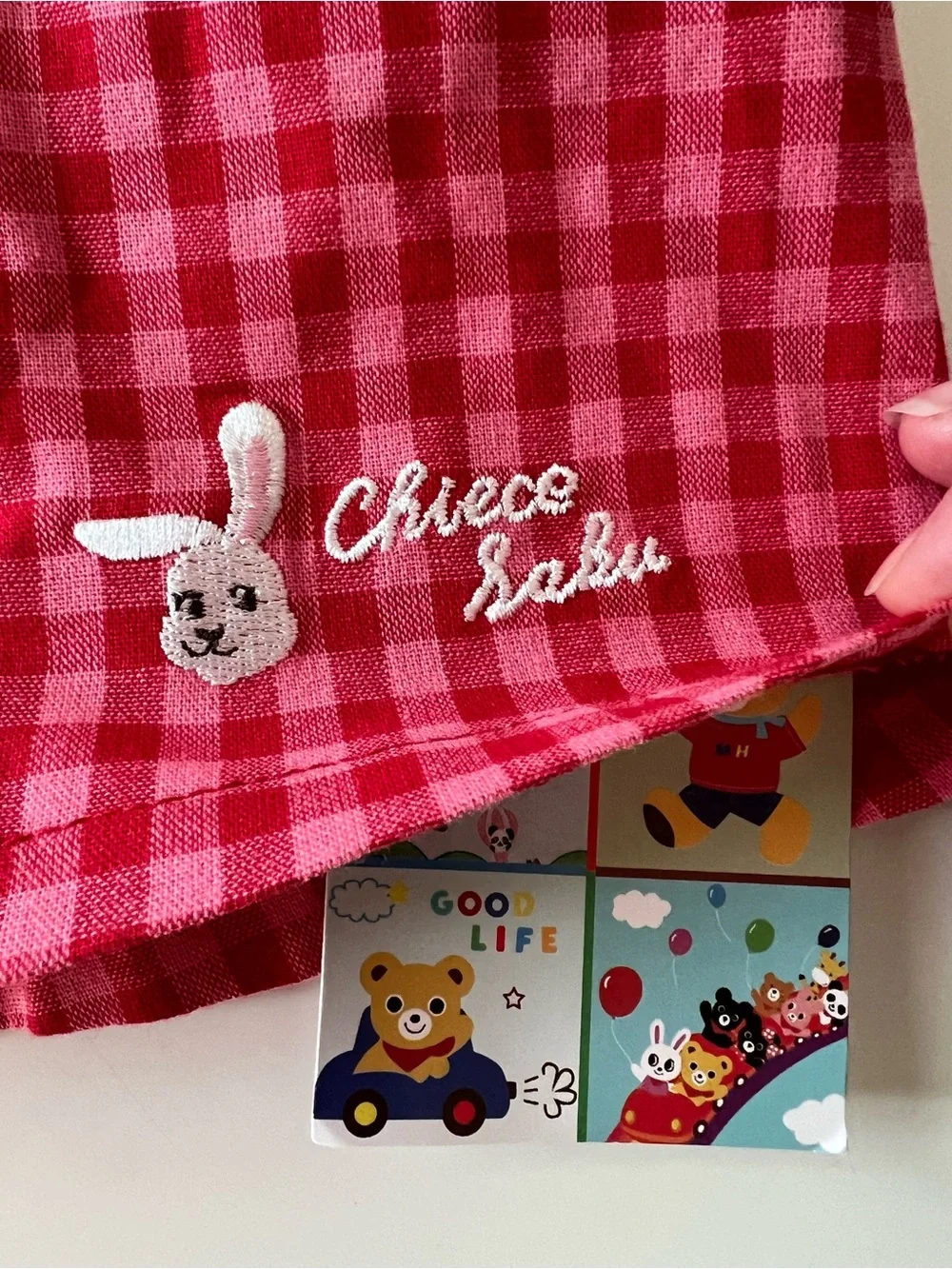 NWT Chieco Saku Miki House Gingham Blouse 12-18M